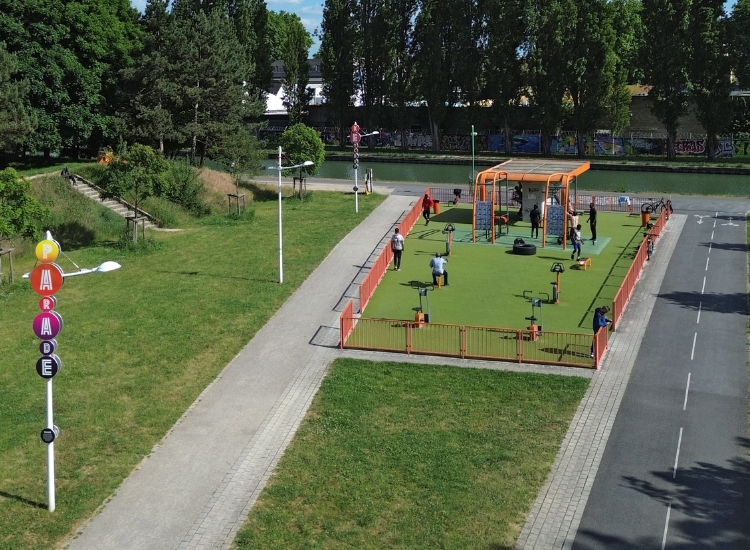 Parc de la Bergère - Aire de Fitness