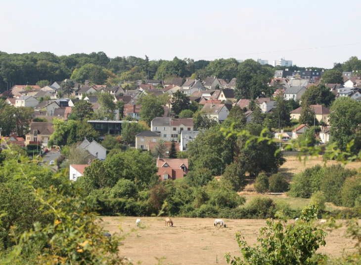 Vue de Coubron depuis le Bois de Bernouille © N. Bost